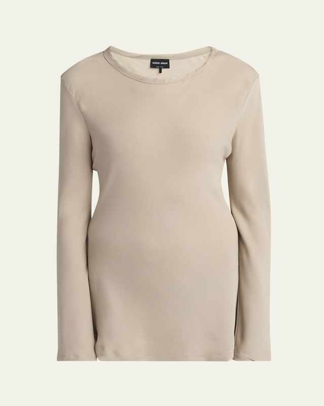 Long Sleeve Silk Shirt